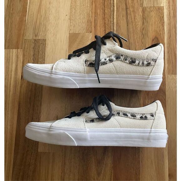 Vans SK8 Low Soft Suede Marshmallow Dalmatian Womens Skate Shoe Sneakerl - Picture 3 of 7
